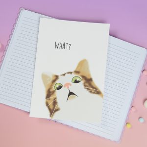 A5 Druck, Katzenbild, Katzenkarte, Katzendruck, Katzenkunst