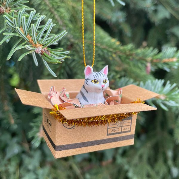 Christbaum Anhänger - grau – Bild 4
