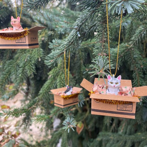 Christbaum Anhänger - schwarzweiß – Bild 3