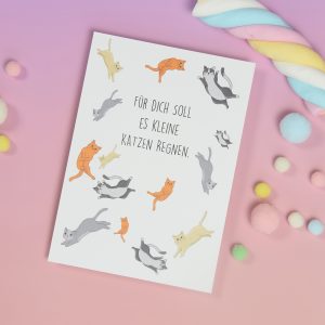 Geburtstagskarte, Happy Birthday Karte, Glückwunschkarte, Grußkarte, Katzenkarte, witzige Grußkarte