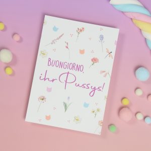 Witzige Karte, Karte mit Spruch, Spruchkarte, Grußkarte, Postkarte Katze
