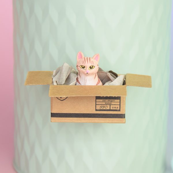 Kühlschrankmagnet, Kühlschrank Magnet, Magnet Katze orange, rote Katze