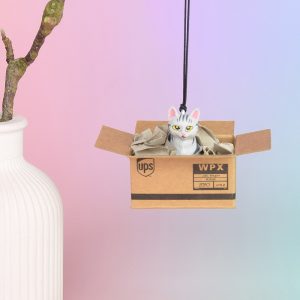 Rückspiegelanhänger, Rückspiegel Anhänger, Anhänger Katze grau