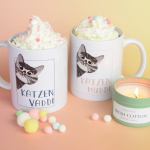 Partnertassen, Tassenset, Katzeneltern, Katzentassen