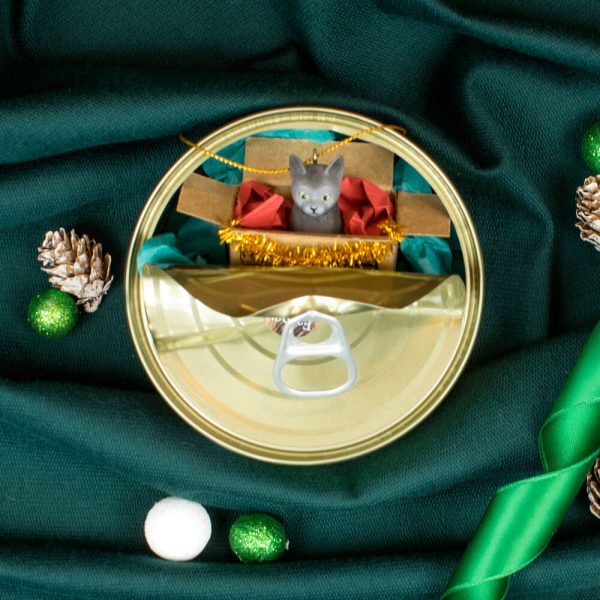 Christbaum Anhänger - grau – Bild 3