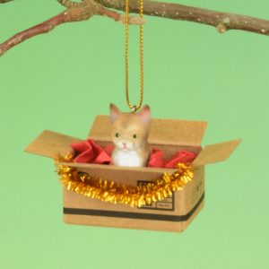 Christbaum Anhänger - braun getigert