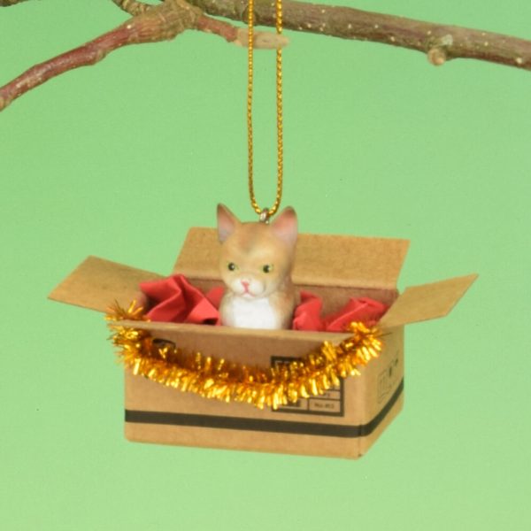 Christbaum Anhänger - braun getigert