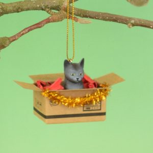 Christbaum Anhänger - grau