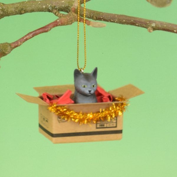 Christbaum Anhänger - grau