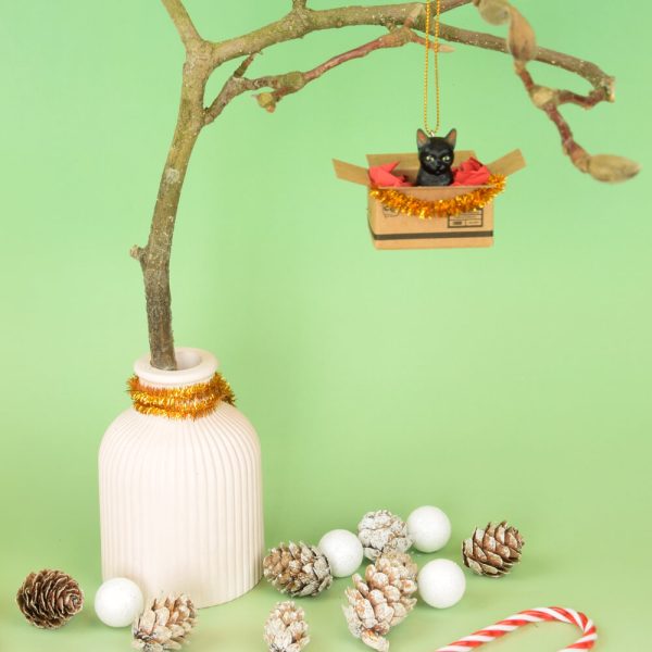 Christbaum Anhänger - schwarz – Bild 2