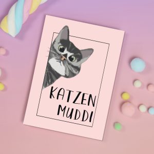 Karte "Katzenmuddi Bild" & Umschlag