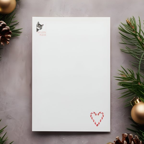 Weihnachtskarte "Knabberei" & Umschlag – Bild 3