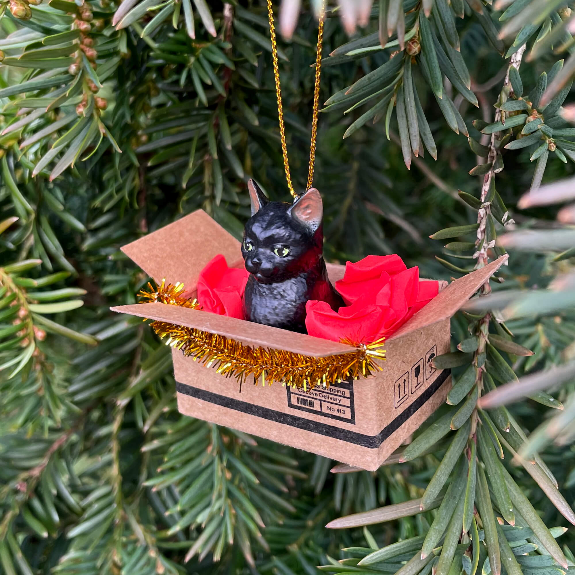 Christbaum Anhänger - schwarz – Bild 5