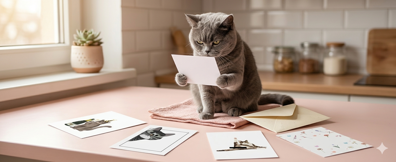 Katzen Postkarten mit Katzenmotiv – von Hand illustriert bei Katzenmuddi