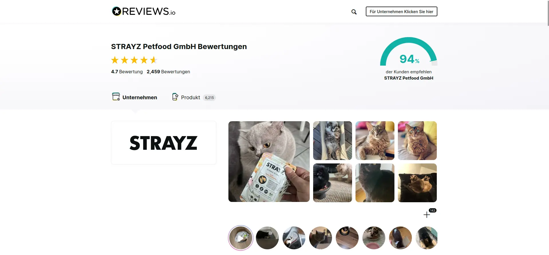 STRAYZ Bewertungen STRAYZ Erfahrungen: positive Bewertungen verifizierter Käuferinnen auf Reviews.io