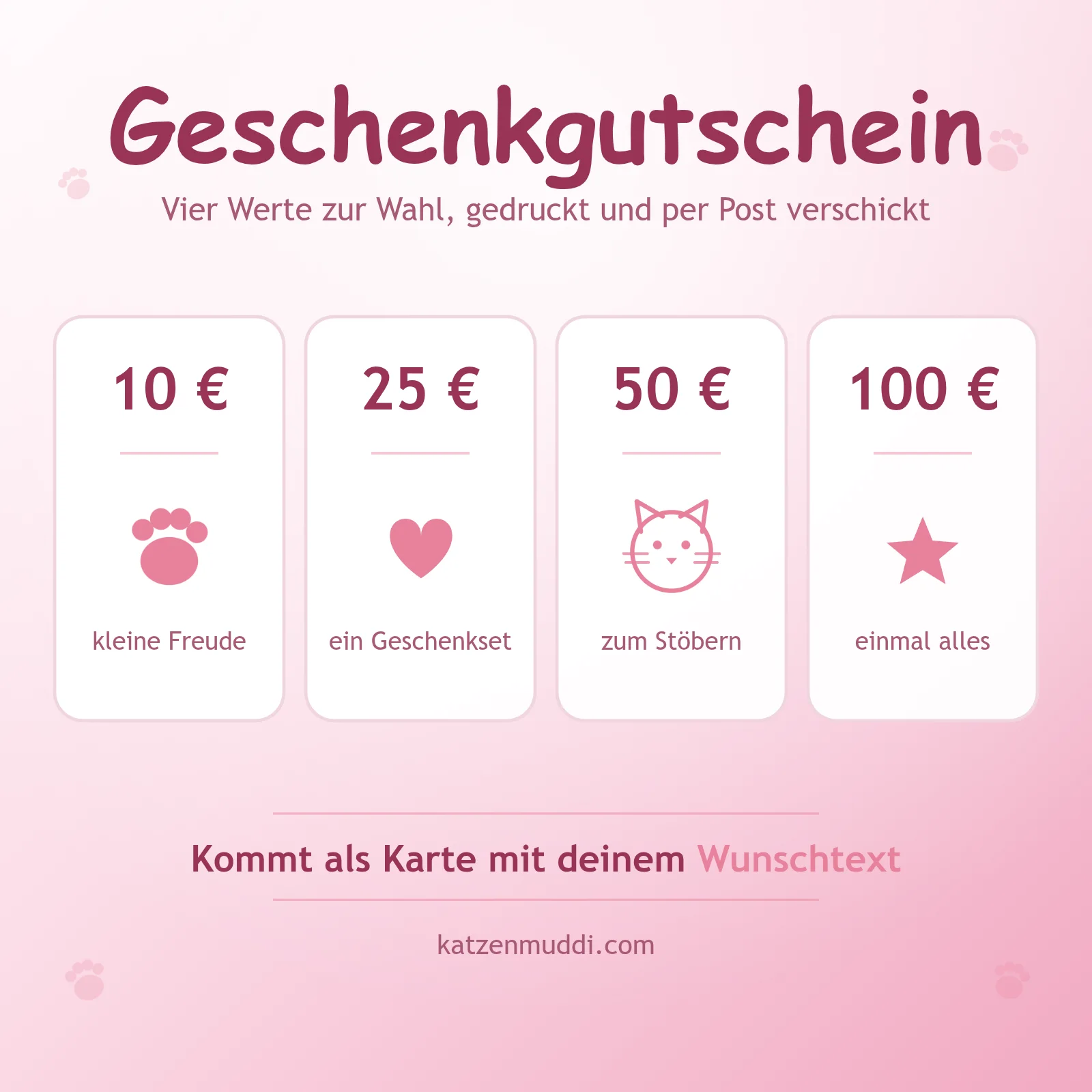 Katzenmuddi Shop Gutschein