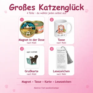Großes Katzenglück mit den enthaltenen Artikeln